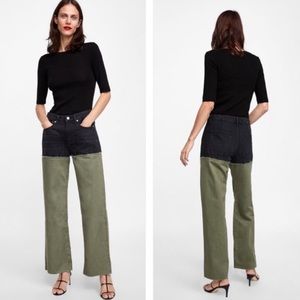 Zara Colorblock Jeans